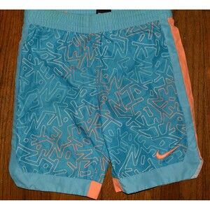 Nike Swim Trunks Boys Sz 8-10, Blue & Orange